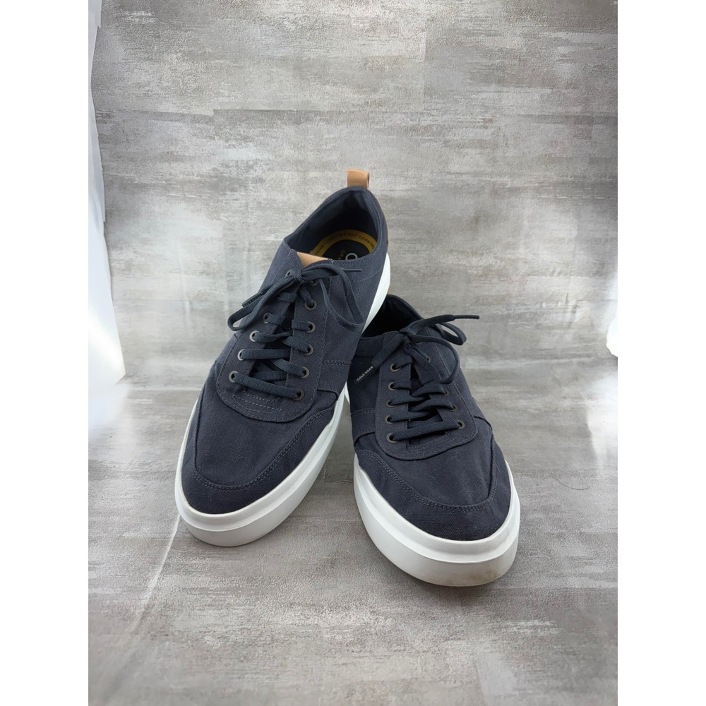Cole Haan Men Grand Crosscourt II Navy Canvas Sneakers C34716 Size 12 M